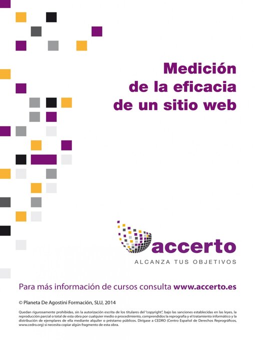 Title details for Medición de la eficacia de un sitio web by Accerto - Available